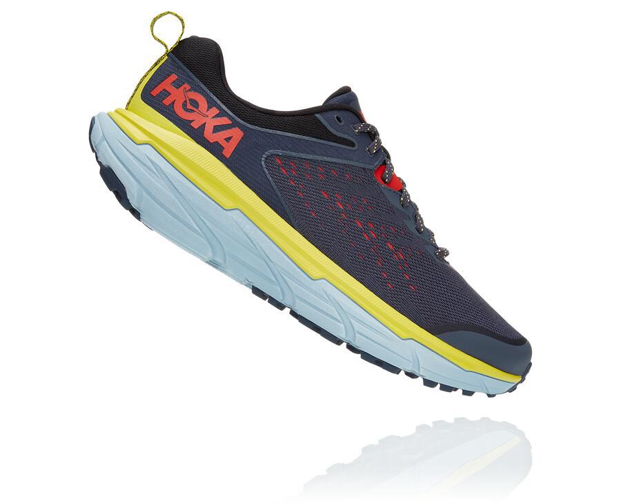 Hoka One One Mens Trail Shoes - Challenger ATR 6 - Blue - RGVA75341